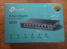 TP-LINK 8 PORT GIGABIT DESKTOP SWITCH TL-SG108 FOR SMALL AND HOME OFFICE SEALED picture