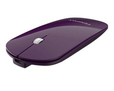 FENIFOX Bluetooth Mouse Slim Rechargeable Mini Flat Quiet Laptop Cell PC Purple picture