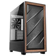 Antec FLUX 5 x PWM Fans Wood Mid-Tower E-ATX PC Case Black picture