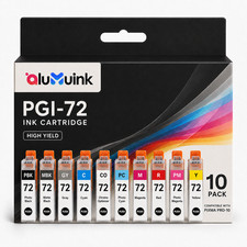 PGI-72 Ink Cartridge for Pixma Pro-10 Pro-10s CO/PC/PBK/MBK/GY/C/M/R/PM/Y picture
