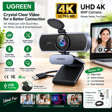 4K USB Webcam 8MP Auto Focus AI Noise Cancelling Mic PC Camera picture