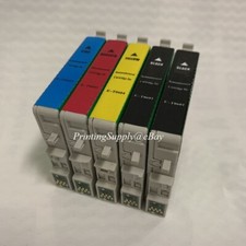 5x 2BK+C/M/Y Ink For Epson 60 T0601 - T0604 Stylus C68 C88 CX3800 4200 4800 5800 picture
