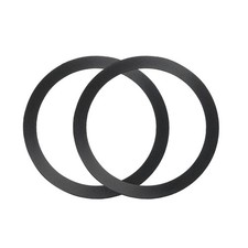 2 Pcs Black Magnetic Adapter Ring Universal Wireless Charger Conversion Kit picture