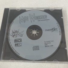 MIDI Workshop for Windows CD-ROM 1995 Passport Designs Vintage PC Software picture
