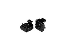 StarTech.com M6 Cage Nuts - 50 Pack, Black - M6 Mounting Cage Nuts for Server Ra picture