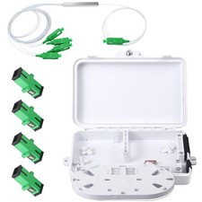 4 Core FTTH Fiber Distribution Box Optical Terminal Enclosure Splitter Box picture