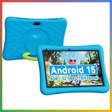 Kids Tablet 10.1 Inch Screen Learning Play 8GB RAM 32GB Storage Dual Camera Shoc picture
