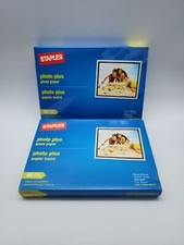 Staples Photo Plus Gloss Paper 4x6 - 60 Sheets Each Box  2 Pack picture
