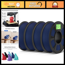 Matte Navy Blue PLA Filament 1.75mm, 4kg - High-Quality 3D Printing Material picture
