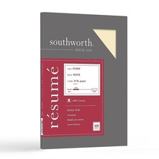 Southworth® 100% Cotton Résumé Paper, 8 1/2