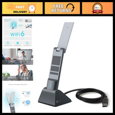 AX1800 WiFi 6 USB Adapter for Desktop PC - Dual Band, MU-MIMO, High Gain Antenna picture