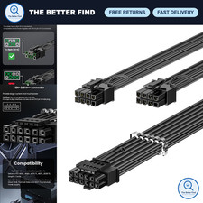 600W PCIe 5.1 12VHPWR GPU Power Cable - 70cm High-Performance Connector picture