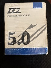 DCL MS-DOS 5.0 Operating System Factory Sealed Includes Manuals Floppy Discs USA picture