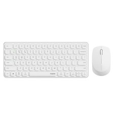 Rapoo 9010M Wireless Keyboard Mouse Set Multi-Device White picture