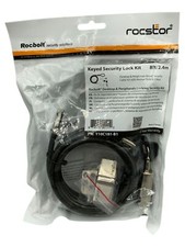 Rocstor 8ft/2.4m Keyed Security Lock Kit For Desktops & Peripherals With  2 Keys picture