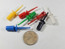 7pcs NOS MIYAMA JAPAN MJ-033 MICRO PLUNGER STYLE IC WIRE GRABBER TEST CLIP LOT picture