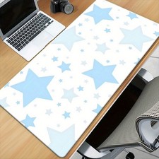 1 Blue Star-pattern HD Printed Desk Mat, Keyboard Gaming Mouse Pad, Office Com picture