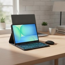 Multi-Functional Galaxy Tab S10 FE Case with Adjustable Angles, Keyboard & Mouse picture