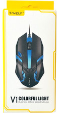 T-Wolf V1 Colorful Light Business Office Wired Mouse - NEW in Box picture