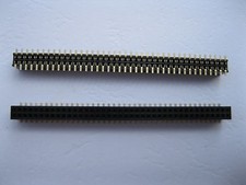 50 pcs SMD SMT 1.27mm 80pin Female Pin Header Double Row Strip Gold Plated New picture