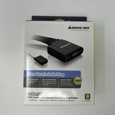 IOGEAR 4-Port USB KVM Switch Touch Switching GCS24U New One Touch Switching picture
