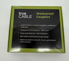True Cable CAT6 RJ-45 Outdoor Waterproof Coupler - 5 Pieces - New, Sealed picture