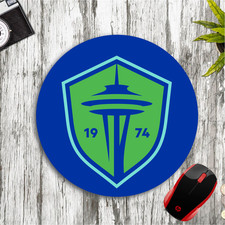 SEATTLE SOUNDERS FC CUSTOM ROUND PC DESK MAT MOUSE PAD HOME SCHOOL GIFT SOCCER picture