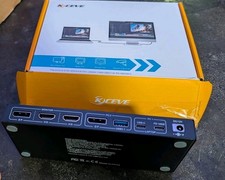 KCEVE USB 3.1 Triple Monitor KVM Switch - 100W Laptop Charging / 10Gbps Open Box picture