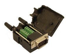 VGA HD15 Male to Solder Terminal Cable Connector Extension Ltd Lifetime Warranty picture