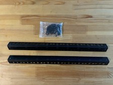 Tecmojo 9U Vertical Rack Rail Pair Kit DIY Rack Rails For Cage Nut picture