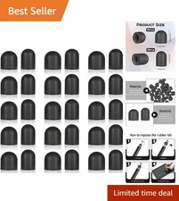 Replacement Stylus Tips - 30 Pcs Black Silicone Nibs for Touch Screen Devices picture