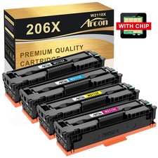 4PK 206X Color Toner Set W2110X-3X For HP LaserJet Pro M283fdw M255dw With Chip picture