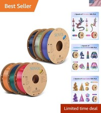 Silk PLA Filament 6KG Kit: Durable, Eco-Friendly, and No-Jam Printing Experience picture