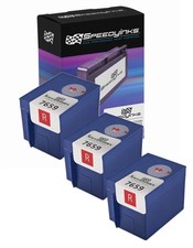 3PK Compatible Pitney Bowes 765-9 Flourescent Red Ink Cartridge 3C00 5C00 DM450C picture