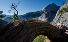 Landscape nature mountains trees yosemite national park Custom Gaming Mat Desk picture