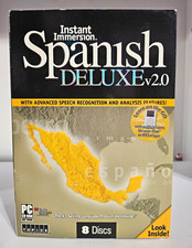 ​Instant Immersion Spanish Deluxe v2.0 PC CD-ROM Audio 8 Disc Language Software picture