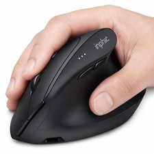 INPHIC X9 Pro Ergonomic Wireless Mouse 12800DPI Rechargeable Vertical Black picture