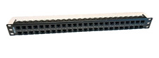 Belden AX103121 48 Port Patch Panel w/48 Cat 6+ RJ45 Keystone Jack gb160 picture