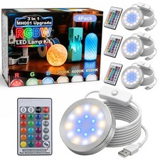 4PCS High Brightness RGBW LED Lamp Kit 001 for Bambu Lab 3D Printed Lamps picture