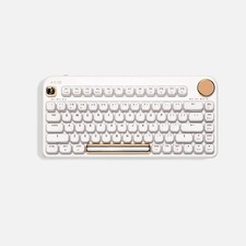 Azio IZO Wireless BT5/USB PC & Mac Mechanical Keyboard, White Blossom picture