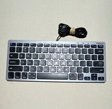 Macally SLIMKEYCSG Slim Wired Keyboard Gray English picture
