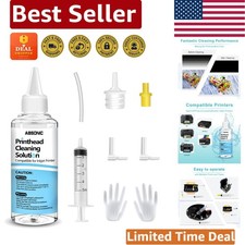 Multi-Compatible Print Head Cleaning Solution 100mL: Unclog for Epson, HP, Canon picture