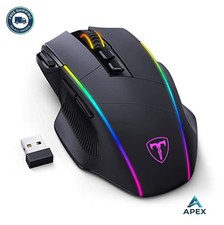 Wireless Gaming Mouse 3 Mode 2.4G USB-C Bluetooth RGB Backlit 10000 DPI 8 picture