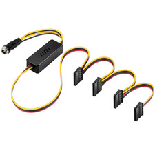 DC 12V Female to 4 SATA IDE 5V Hard Drive Power Supply Cable picture