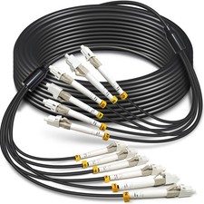 YUTIANHOME 15m 6 Core OM3 MMF LC-LC Outdoor Armored Fiber Cable 10Gb 50/125um picture
