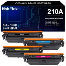 4 Pack W2100A Compatible Tone for HP 210A 4201dn 4201dw MFP 4301fdn 4301fdw picture