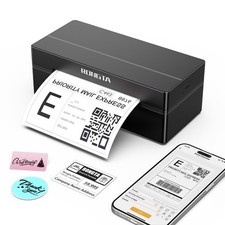 Rongta Bluetooth Thermal Shipping Label Printer, Wireless 4x6 Small, Black picture