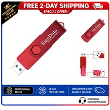 SamData 128GB USB 2.0 Flash Drive Thumb Drive Memory Stick with LED Light Red picture