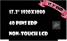 Alienware x17 R2 P48E 17.3 LCD LED Screen 40PIN FHD+ 360Hz AWM17R5-A355BLK-PUS picture