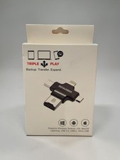 DATALOGIXX Triple Play Back-up, Transfer, & Expand Disk (WHITE)-NEW (READ DESC) picture